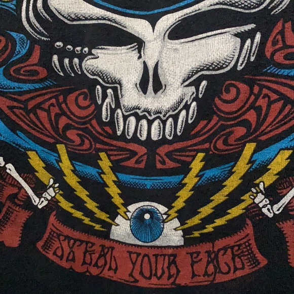 Liquid Blue Grateful Dead "Steal Your Face" T- Shirt SMALL - Picture 4 of 5